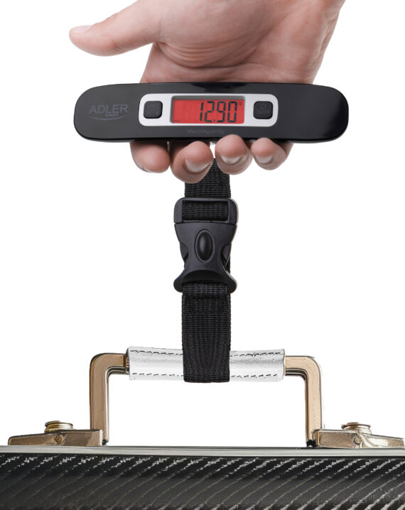 Adler | Travel Luggage Scale | AD 8190 | Maximum weight (capacity) 50 kg | Accuracy 10 g | Black - obrazek 4